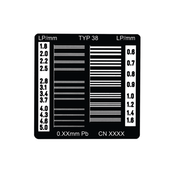 TYP 38 空间分辨力测试卡 线对卡