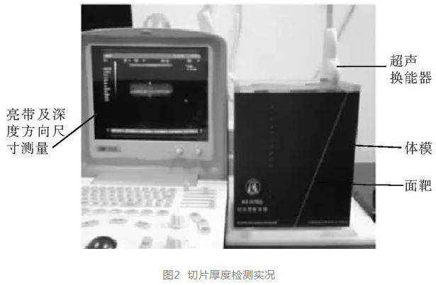 B超的声束切片厚度参数及标准化检测技术