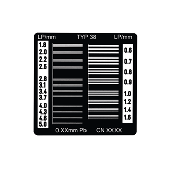 TYP 38 空间分辨力测试卡 线对卡